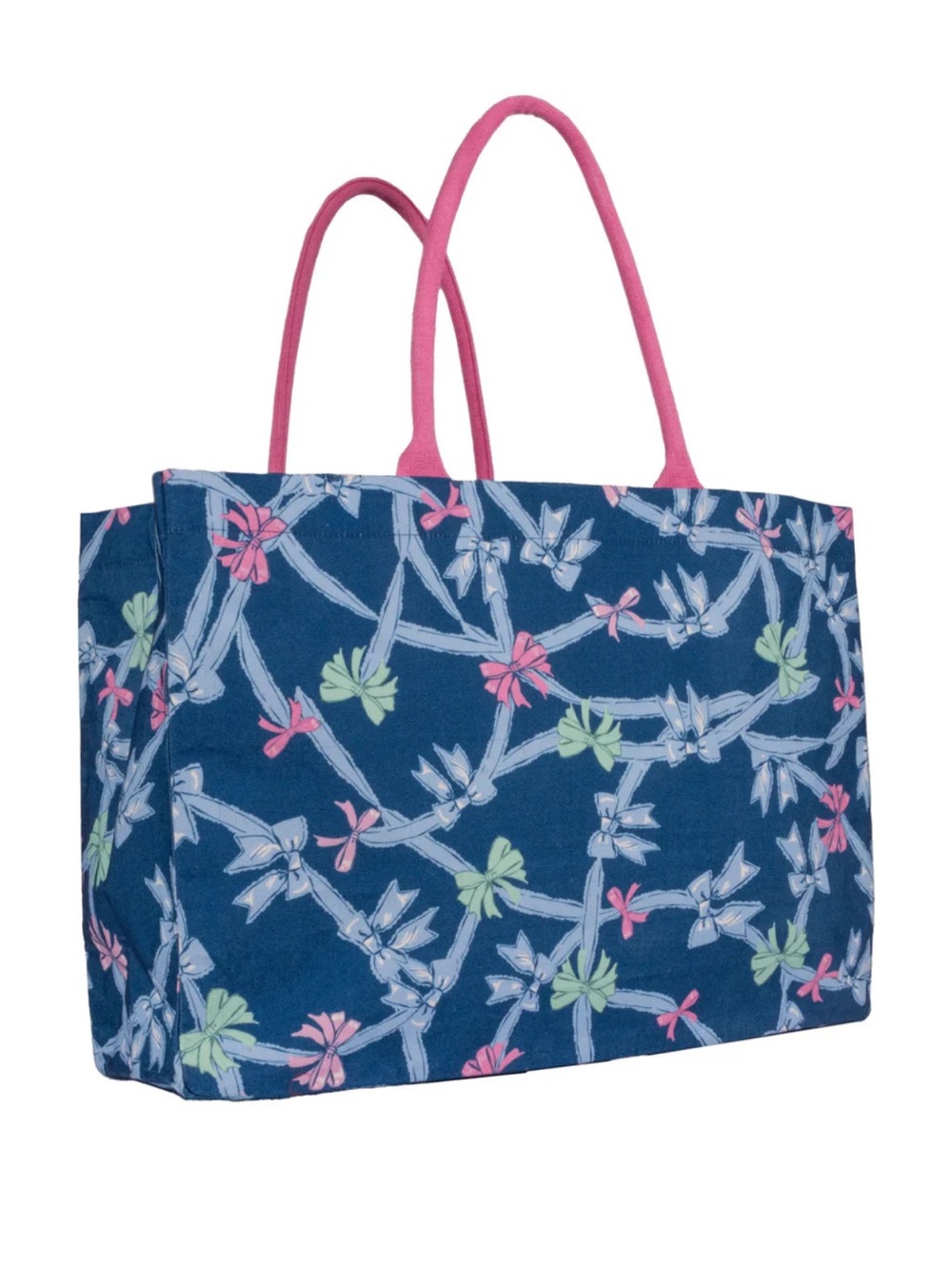 Simply Southern Canvas Sea Side Tote-Ribbons/Bows NWT 🎀🎀🎀